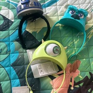 New Kids Character Headbands Set - Blue, Green, Black